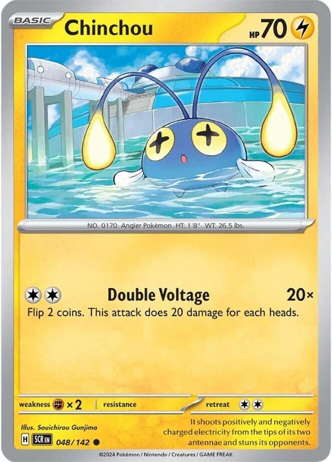 Image for Chinchou (048/142) (SV07: Stellar Crown) (SCR) - Pokemon