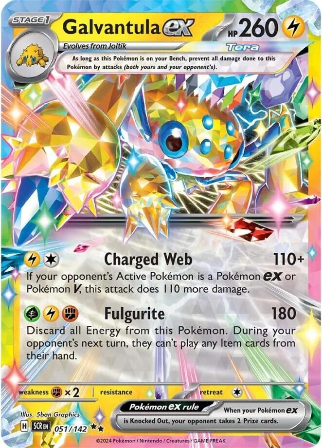 Image for Galvantula ex (051/142) (SV07: Stellar Crown) (SCR) - Pokemon