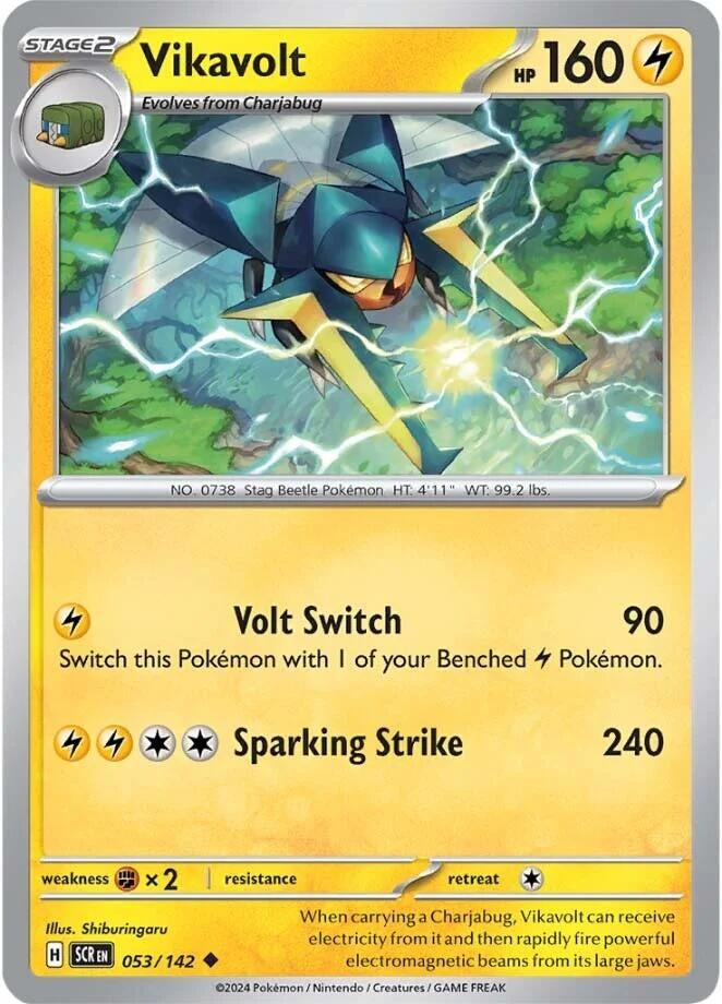 Image for Vikavolt (053/142) (SV07: Stellar Crown) (SCR) - Pokemon