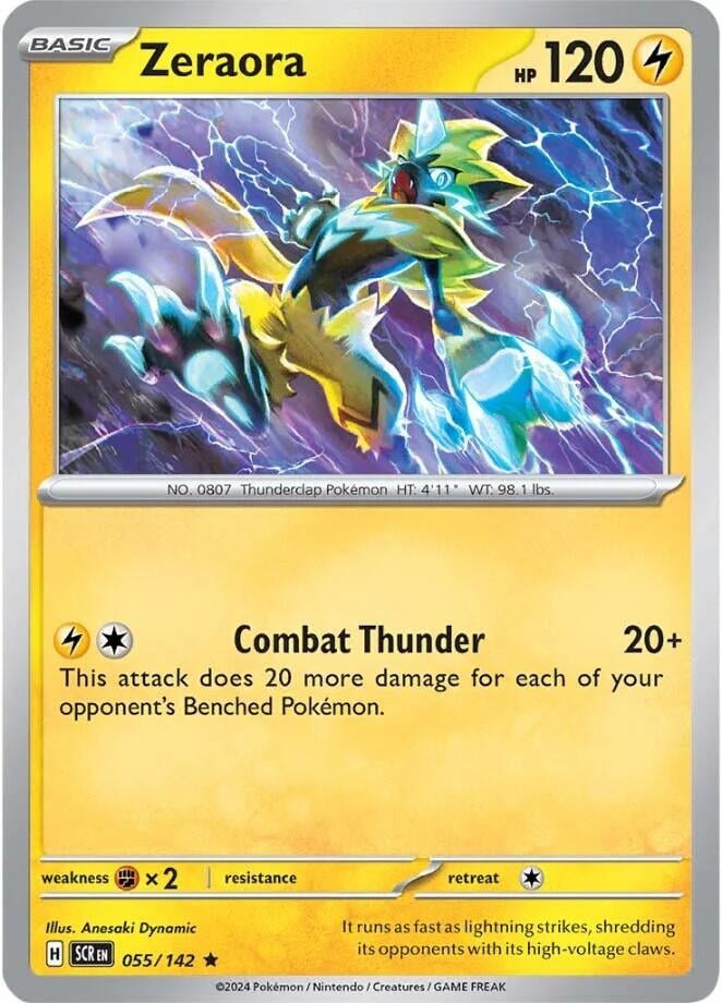 Image for Zeraora (055/142) (SV07: Stellar Crown) (SCR) - Pokemon