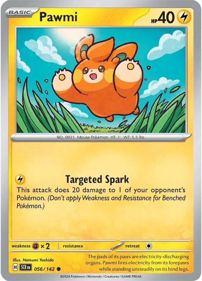 Image for Pawmi (056/142) (SV07: Stellar Crown) (SCR) - Pokemon