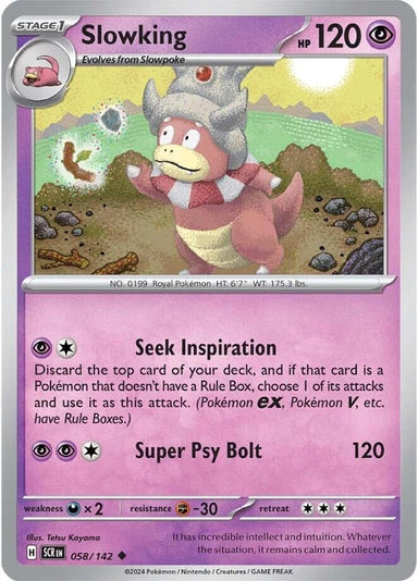 Image for Slowking (058/142) (SV07: Stellar Crown) (SCR) - Pokemon