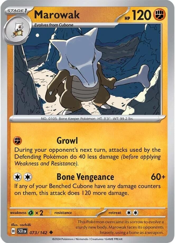 Image for Marowak (073/142) (SV07: Stellar Crown) (SCR) - Pokemon