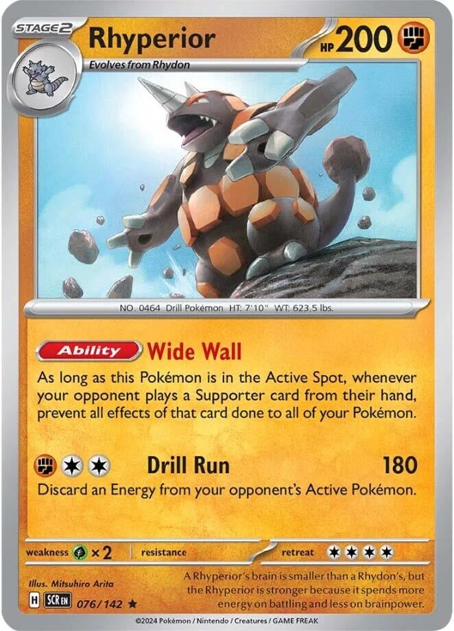 Image for Rhyperior (076/142) (SV07: Stellar Crown) (SCR) - Pokemon