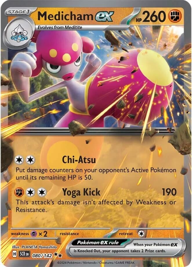 Image for Medicham ex (080/142) (SV07: Stellar Crown) (SCR) - Pokemon