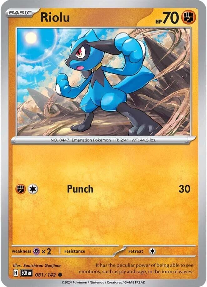 Image for Riolu (081/142) (SV07: Stellar Crown) (SCR) - Pokemon