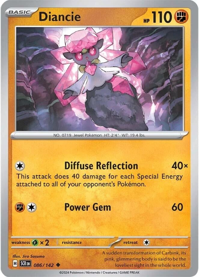 Image for Diancie (086/142) (SV07: Stellar Crown) (SCR) - Pokemon