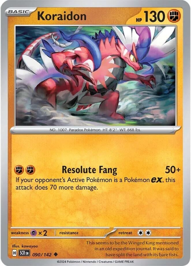 Image for Koraidon (090/142) (SV07: Stellar Crown) (SCR) - Pokemon