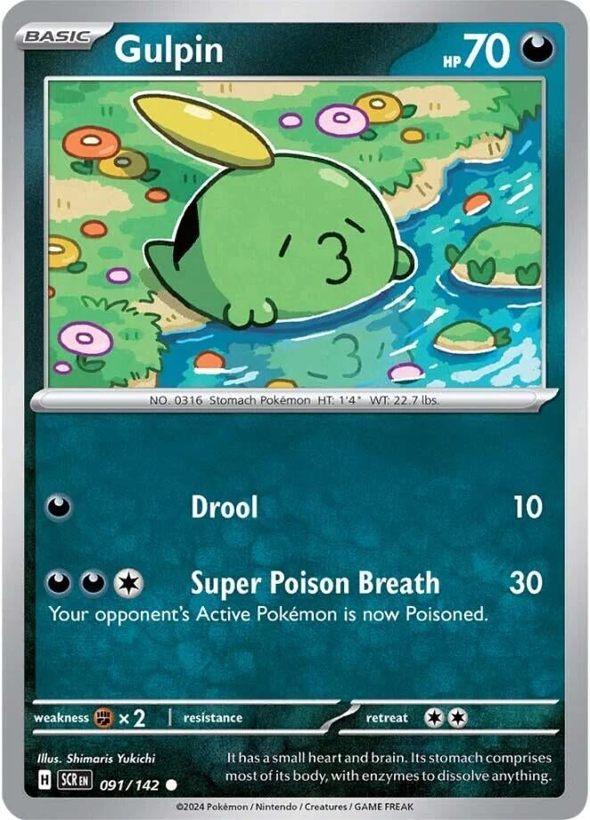 Image for Gulpin (091/142) (SV07: Stellar Crown) (SCR) - Pokemon