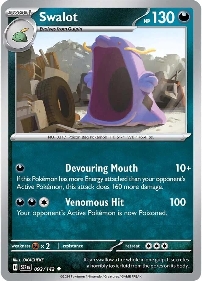 Image for Swalot (092/142) (SV07: Stellar Crown) (SCR) - Pokemon