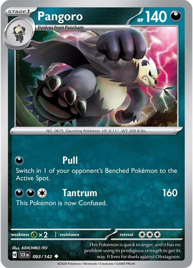 Image for Pangoro (093/142) (SV07: Stellar Crown) (SCR) - Pokemon