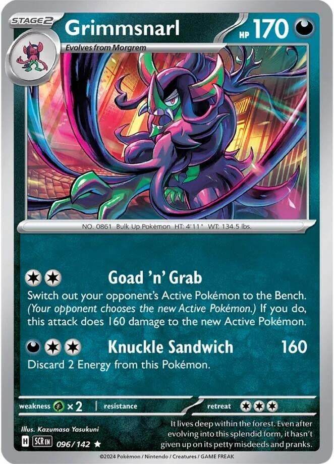 Image for Grimmsnarl (096/142) (SV07: Stellar Crown) (SCR) - Pokemon