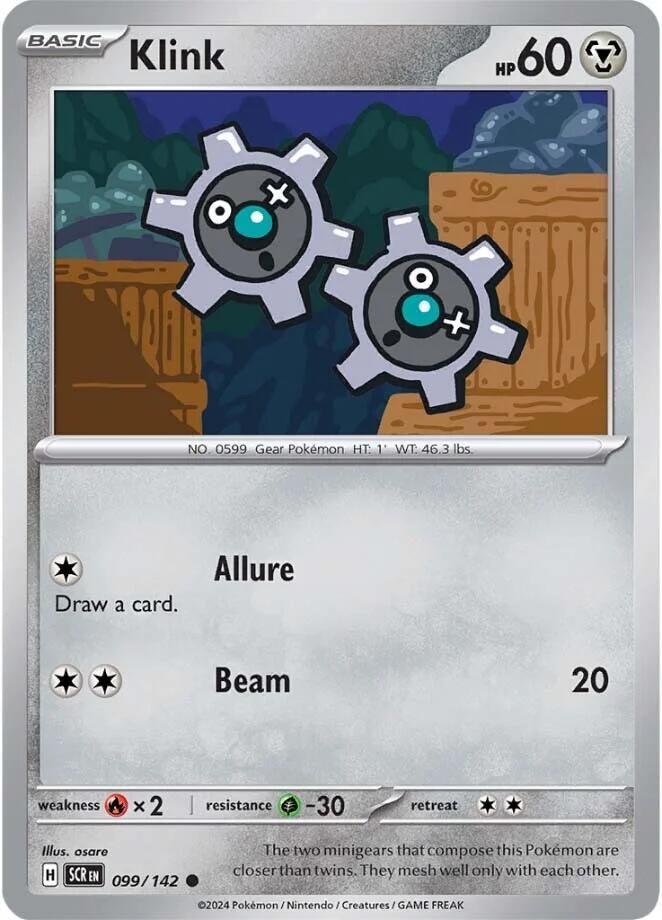 Image for Klink (099/142) (SV07: Stellar Crown) (SCR) - Pokemon