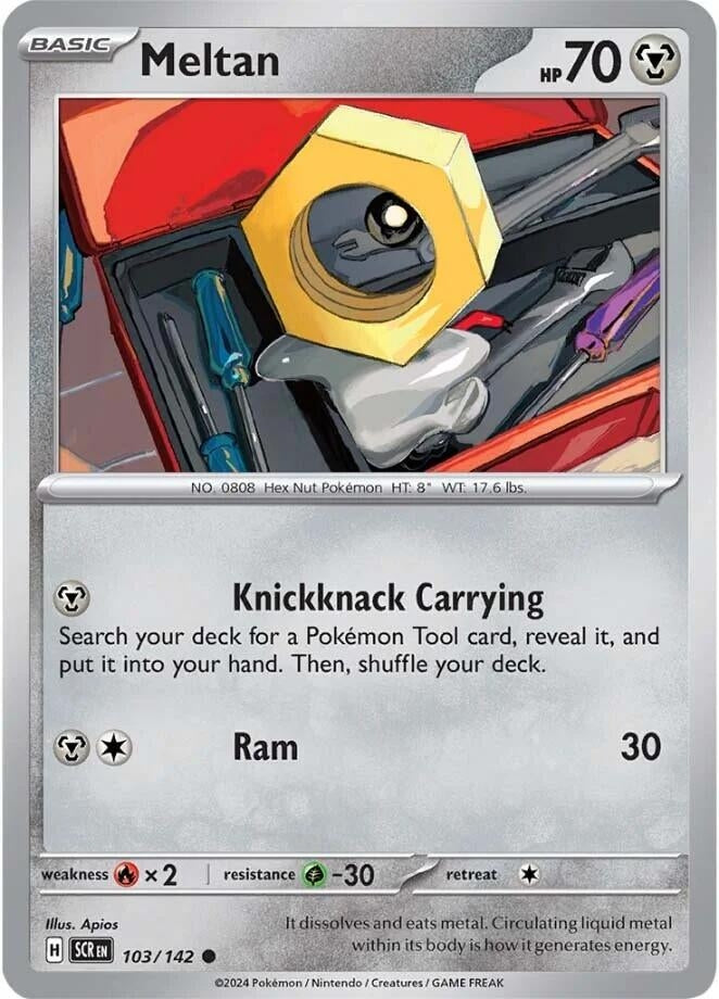 Image for Meltan (103/142) (SV07: Stellar Crown) (SCR) - Pokemon