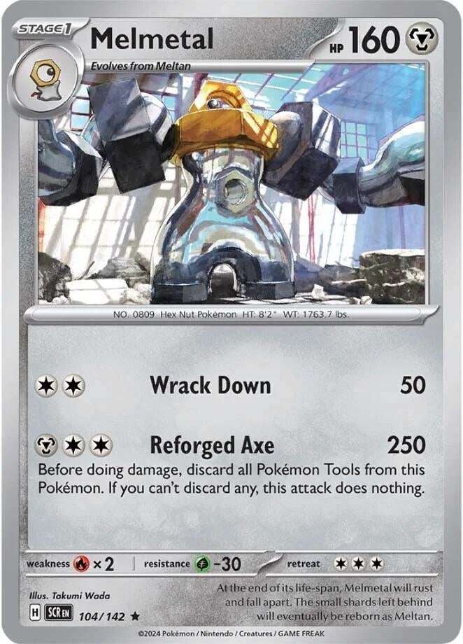 Image for Melmetal (104/142) (SV07: Stellar Crown) (SCR) - Pokemon