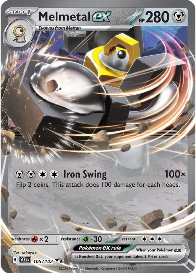 Image for Melmetal ex (105/142) (SV07: Stellar Crown) (SCR) - Pokemon