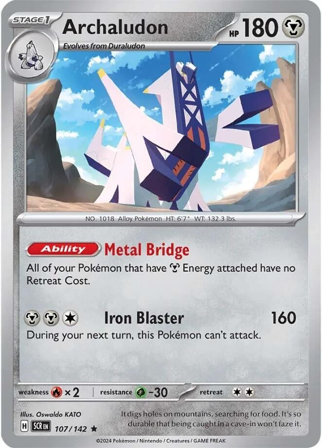 Image for Archaludon (107/142) (SV07: Stellar Crown) (SCR) - Pokemon