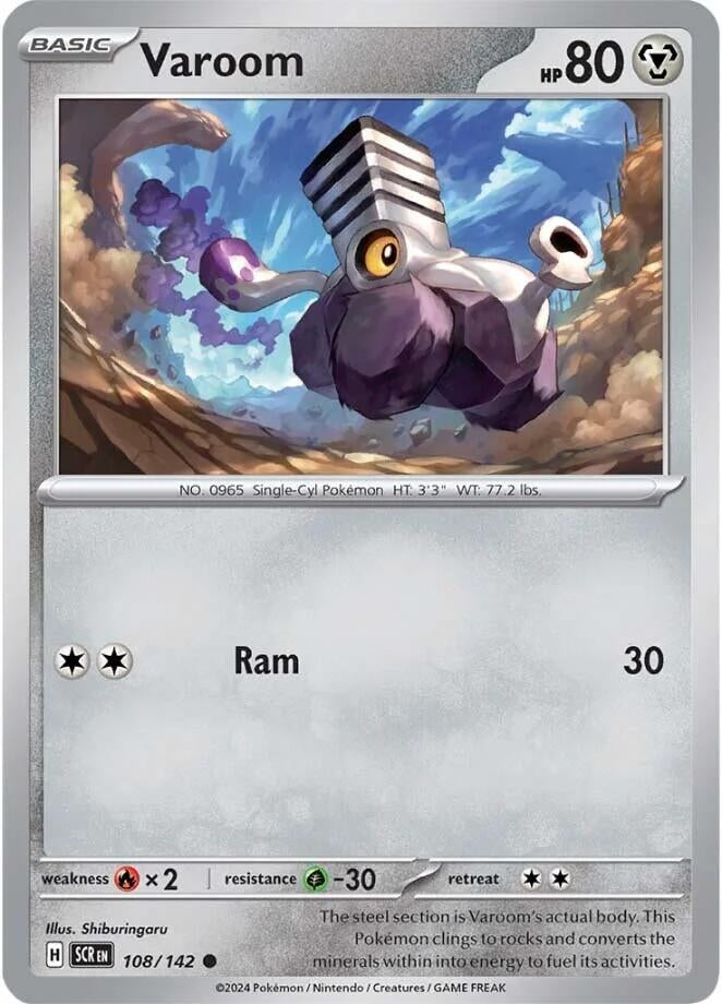 Image for Varoom (108/142) (SV07: Stellar Crown) (SCR) - Pokemon