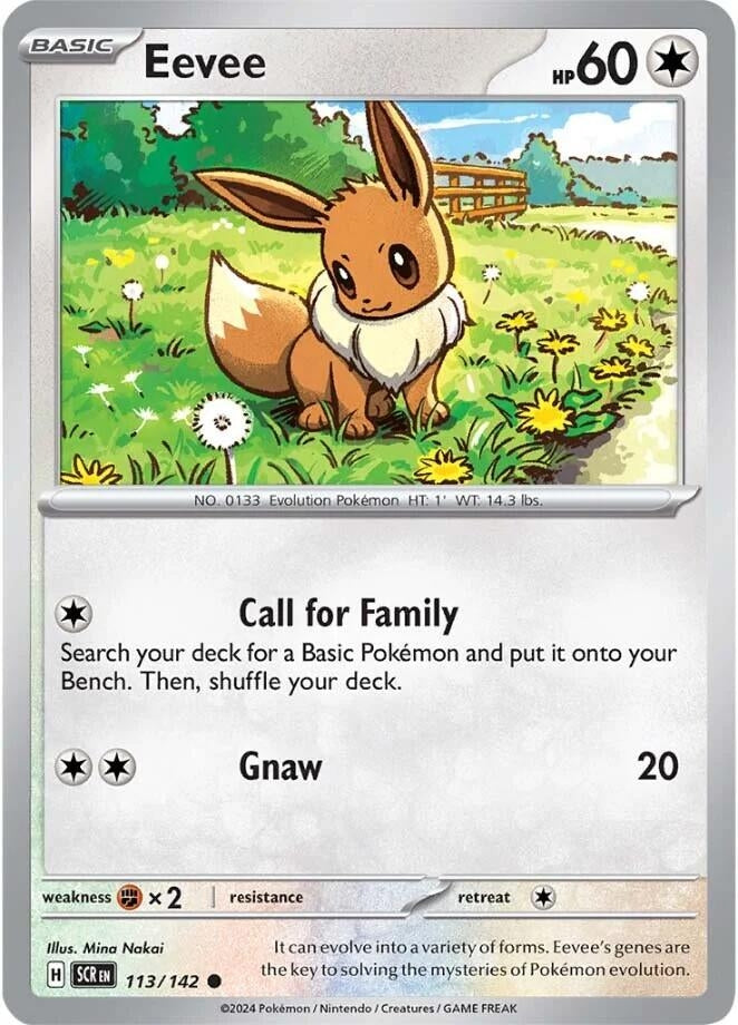 Image for Eevee (113/142) (SV07: Stellar Crown) (SCR) - Pokemon