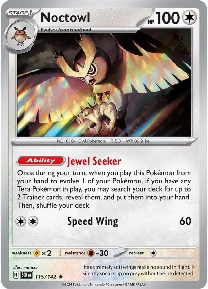 Image for Noctowl (115/142) (SV07: Stellar Crown) (SCR) - Pokemon