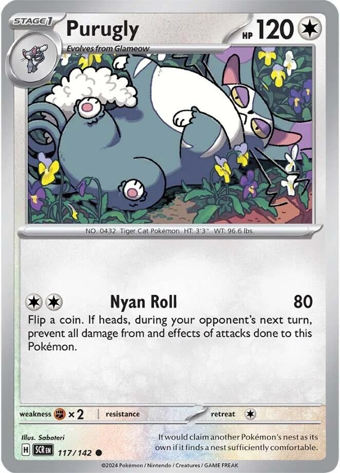 Image for Purugly (117/142) (SV07: Stellar Crown) (SCR) - Pokemon
