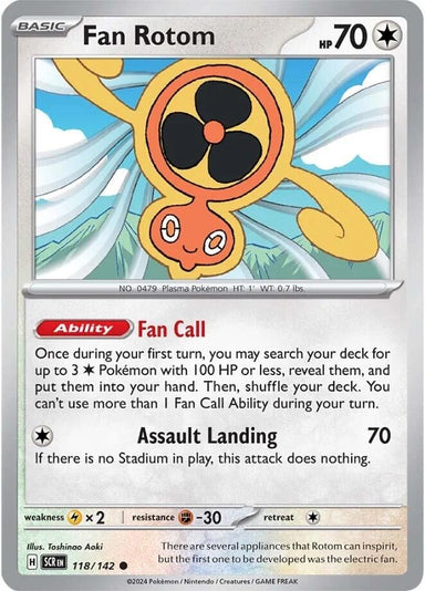 Image for Fan Rotom (118/142) (SV07: Stellar Crown) (SCR) - Pokemon