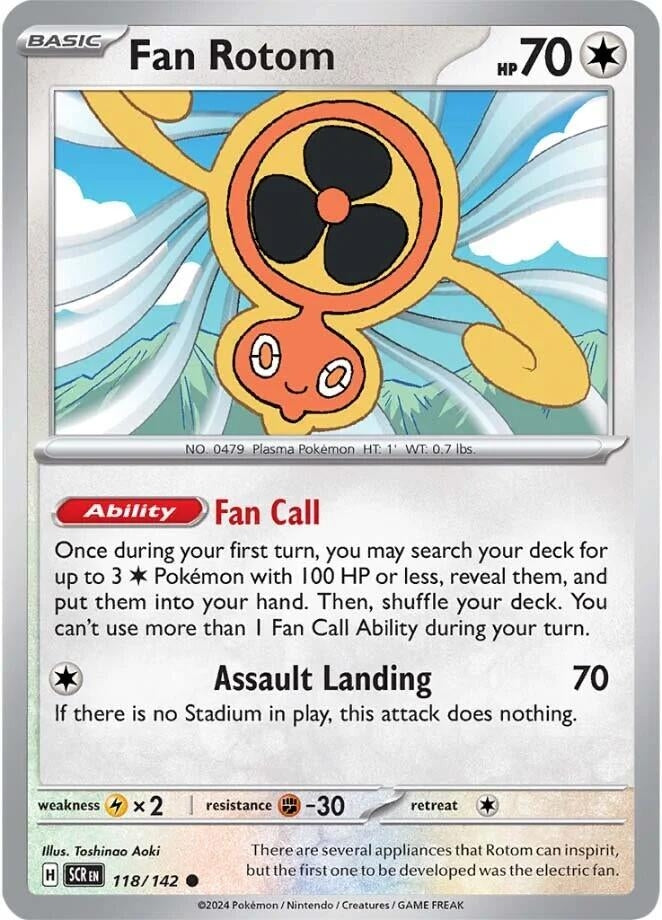 Image for Fan Rotom (118/142) (SV07: Stellar Crown) (SCR) - Pokemon
