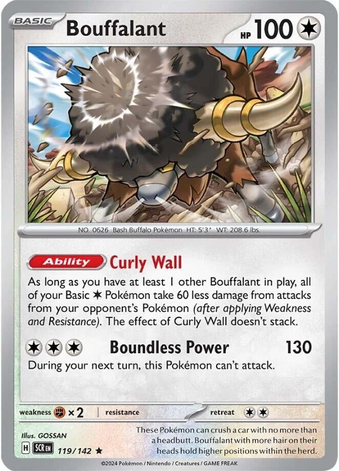 Image for Bouffalant (119/142) (SV07: Stellar Crown) (SCR) - Pokemon