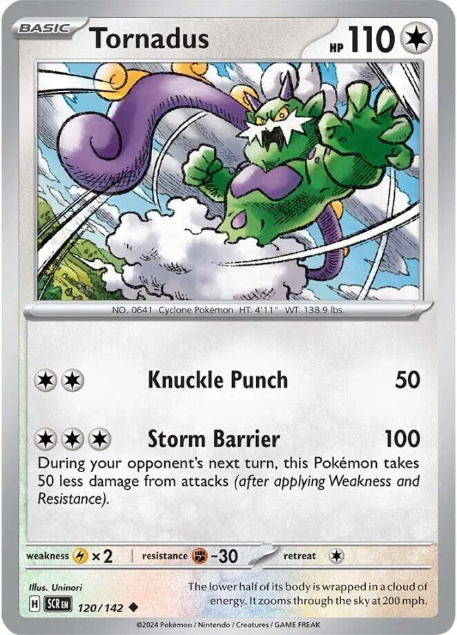 Image for Tornadus (120/142) (SV07: Stellar Crown) (SCR) - Pokemon