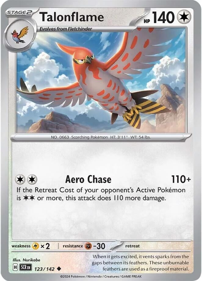 Image for Talonflame (123/142) (SV07: Stellar Crown) (SCR) - Pokemon
