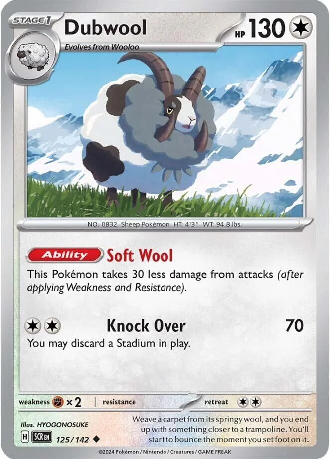 Image for Dubwool (125/142) (SV07: Stellar Crown) (SCR) - Pokemon