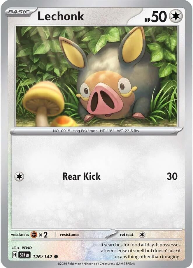 Image for Lechonk (126/142) (SV07: Stellar Crown) (SCR) - Pokemon