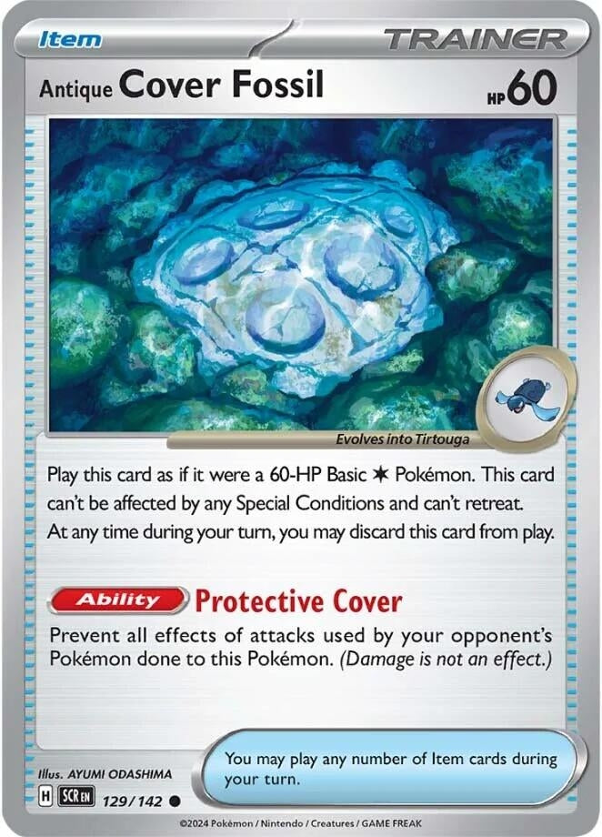 Image for Antique Cover Fossil (129/142) (SV07: Stellar Crown) (SCR) - Pokemon