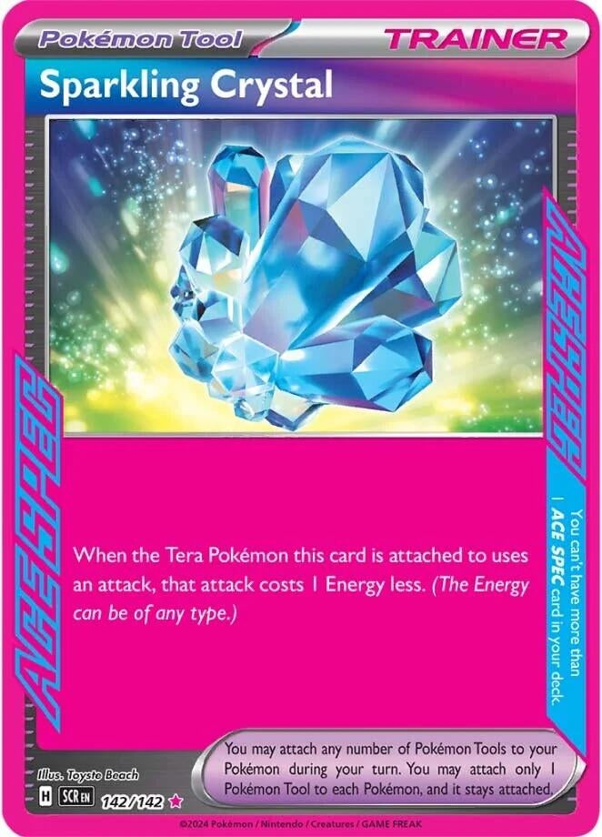 Image for Sparkling Crystal (142/142) (SV07: Stellar Crown) (SCR) - Pokemon