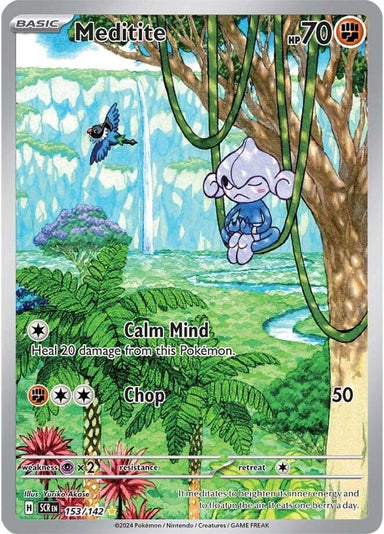 Image for Meditite (153/142) (SCR) - Pokemon