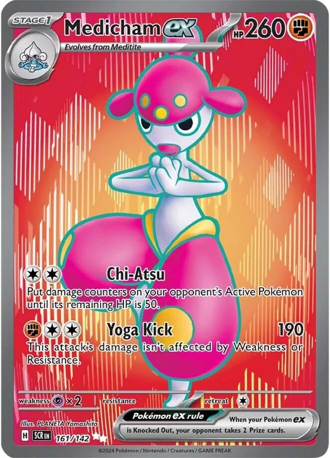 Image for Medicham ex (161/142) (SV07: Stellar Crown) (SCR) - Pokemon