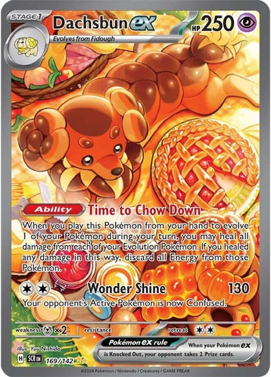 Image for Dachsbun ex (169/142) (SCR) - Pokemon
