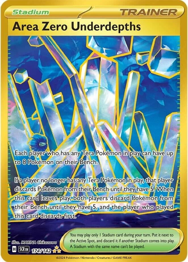 Image for Area Zero Underdepths (174/142) (SV07: Stellar Crown) (SCR) - Pokemon