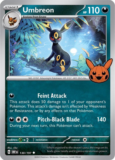 Image for Umbreon (130/197) (Trick or Trade BOOster Bundle 2024) (TTBB24) - Pokemon