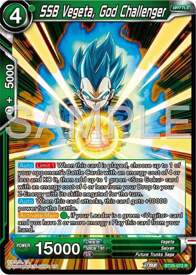 SSB Vegeta, God Challenger - BT26-072