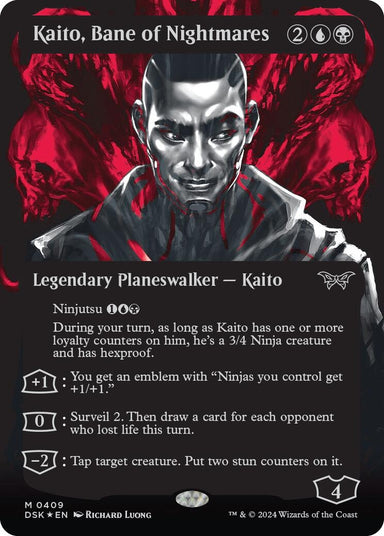Image for Kaito, Bane of Nightmares (Showcase) (Textured Foil) (409) (Duskmourn: House of Horror) - Magic: The Gathering