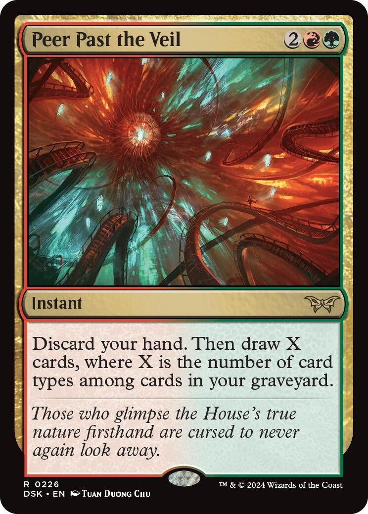 Image for Peer Past the Veil (226) (Duskmourn: House of Horror) - Magic: The Gathering
