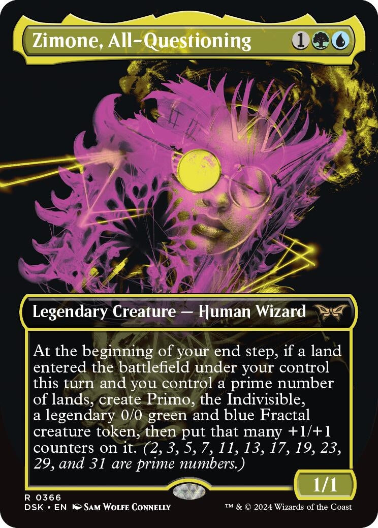 Image for Zimone, All-Questioning (Showcase) (366) (Duskmourn: House of Horror) - Magic: The Gathering