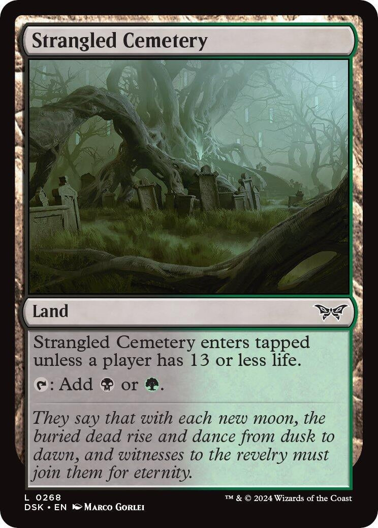 Image for Strangled Cemetery (268) (Duskmourn: House of Horror) - Magic: The Gathering
