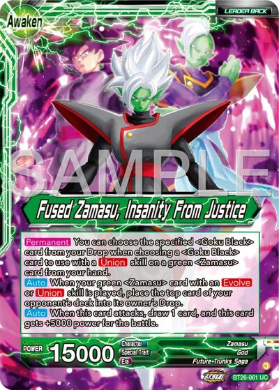 Zamasu // Fused Zamasu, Insanity From Justice - BT26-061