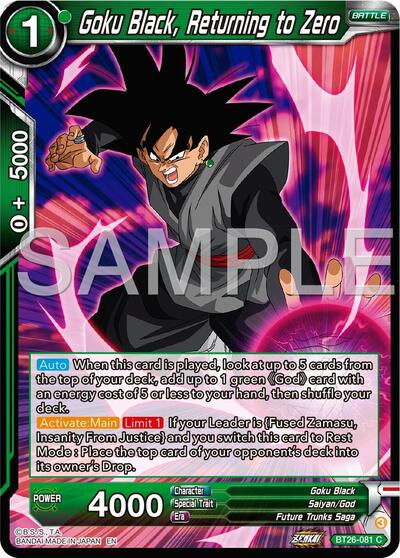 Goku Black, Returning to Zero - BT26-081