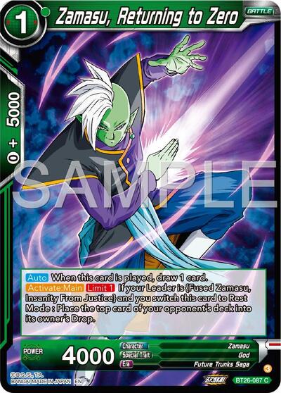 Zamasu, Returning to Zero - BT26-087