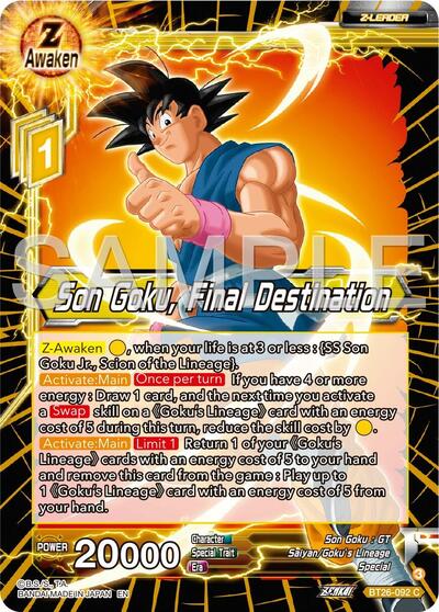 Son Goku, Final Destination - BT26-092