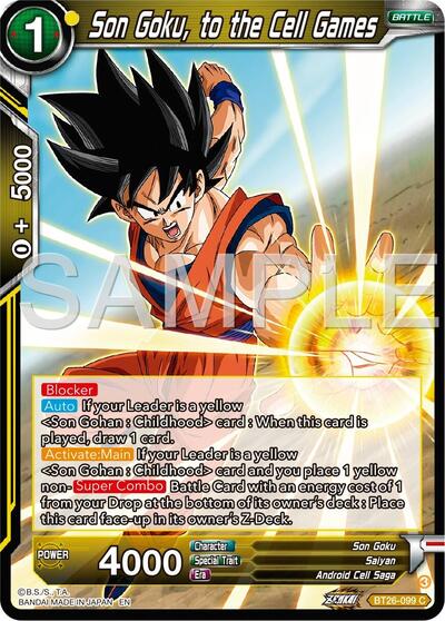 Son Goku, to the Cell Games - BT26-099