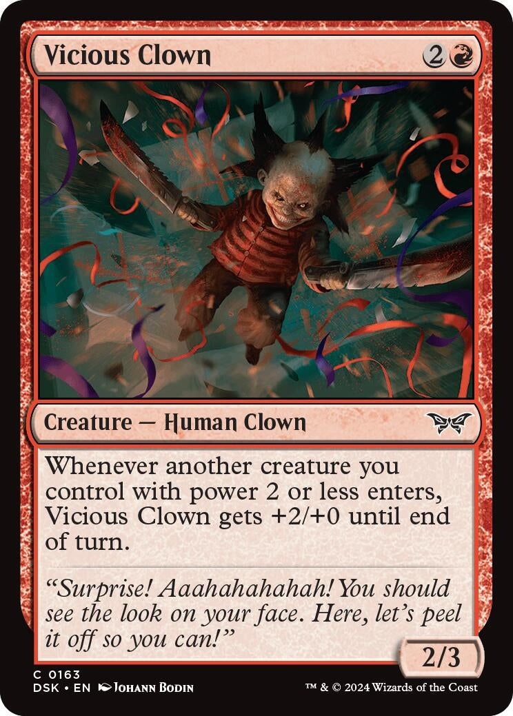 Image for Vicious Clown (163) (Duskmourn: House of Horror) - Magic: The Gathering